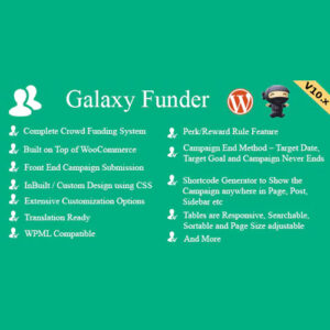 Galaxy Funder – WooCommerce Crowdfunding System